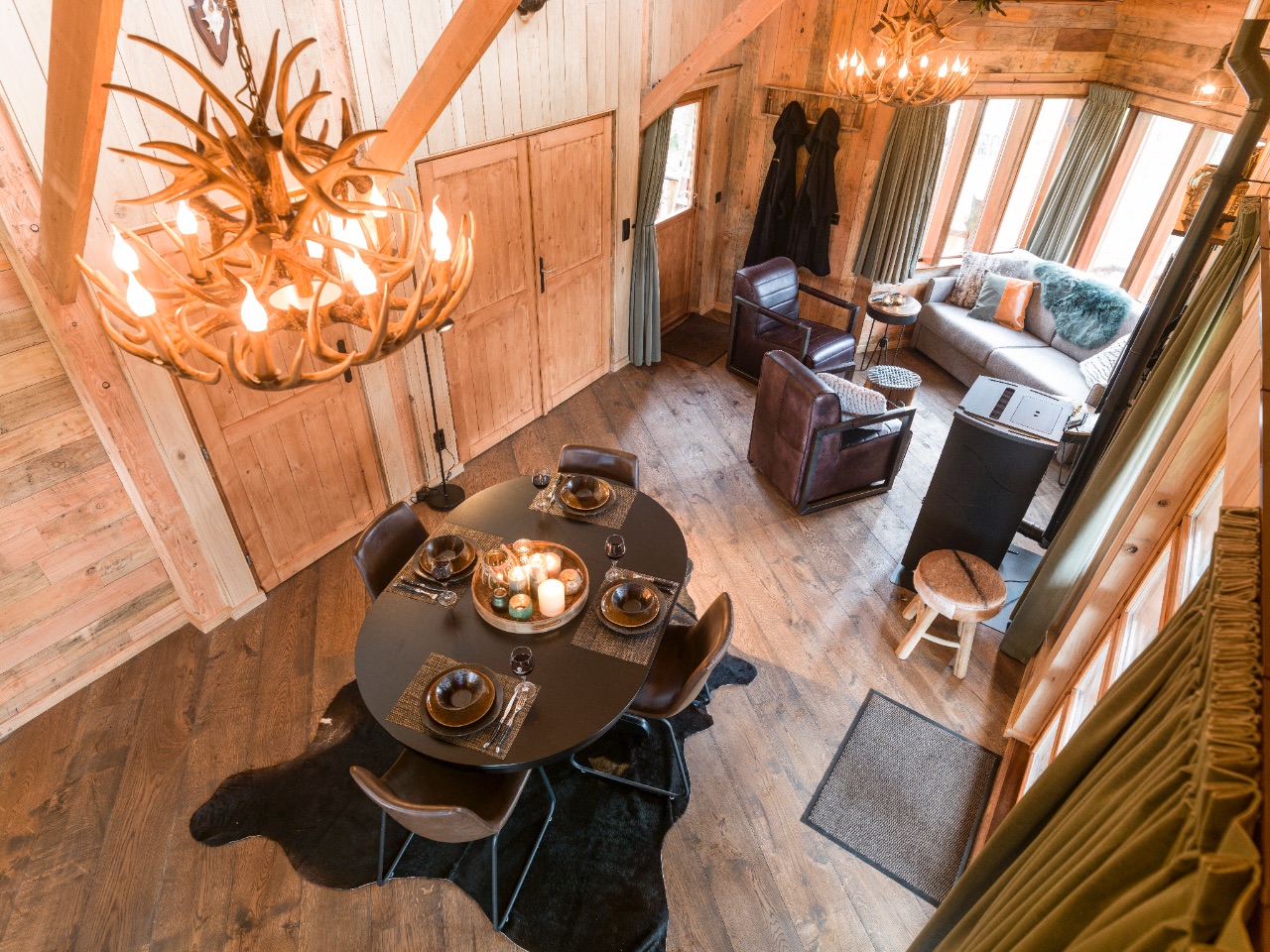 Glampingaccommodaties op Westerbergen - luxe boomhut