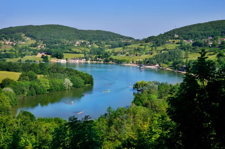 Uitzicht op Lac du Causse