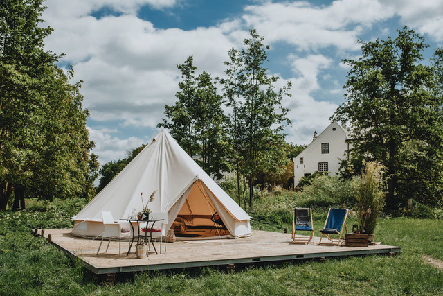 pop-up glamping bij Slot Doddendael