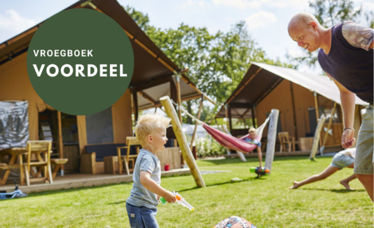 Vroegboekkorting glamping